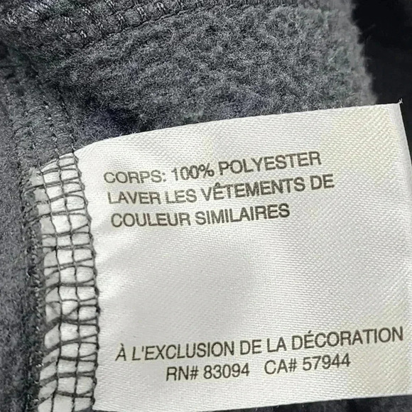 Clique Mock neck Pullover Men's Fleece Sweatshirt M Gray - Picture 6 of 7